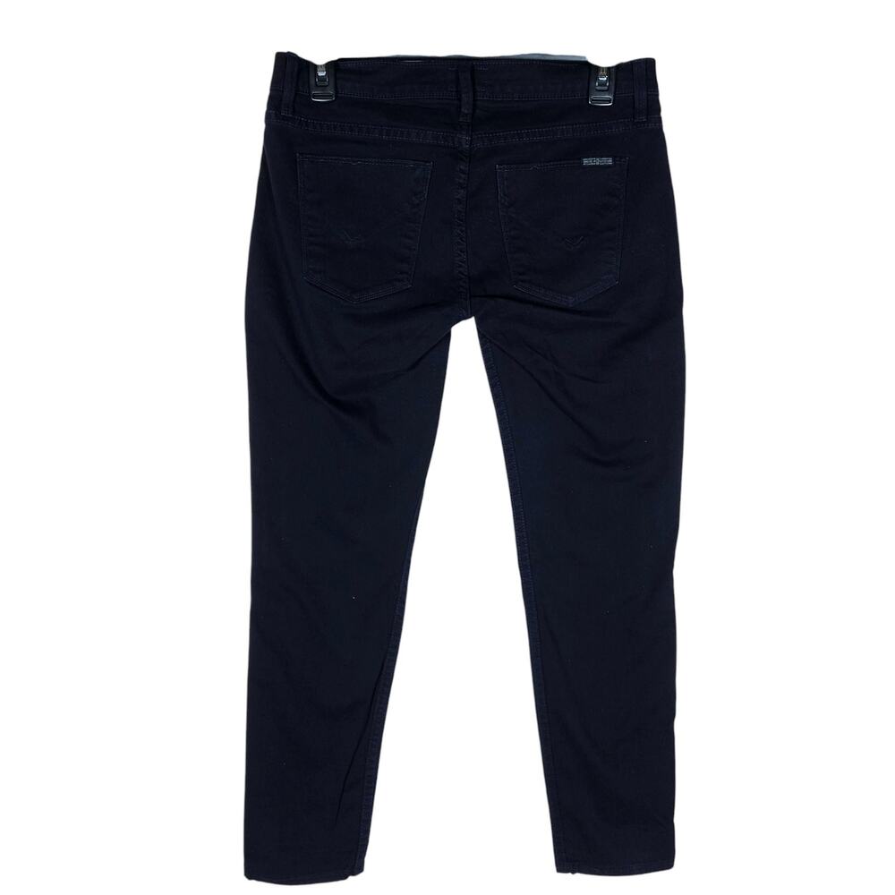 Hudson Lou Lou Tuxedo Skinny Jeans 26 Black Orange Stripe Contrast Preppy Bold - Picture 7 of 13